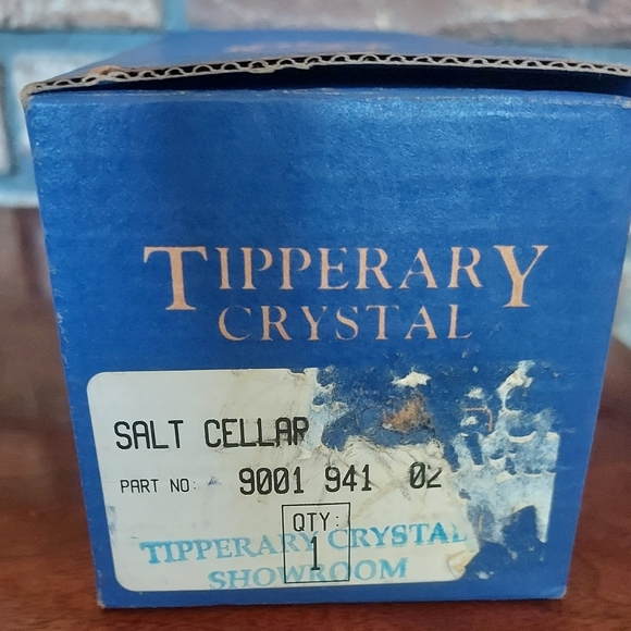 Tipperary Crystal Salt Cellar Dish Hand Made Irish - Picture 7 of 7